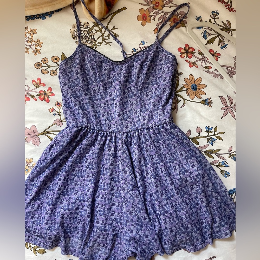 Urban Outfitters Mattie Floral Mesh Romper!